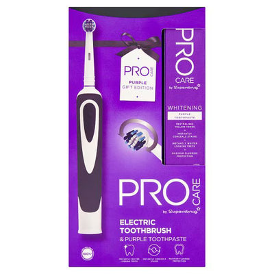 Superdrug ProCare Electric Toothbrush & Toothpaste Gift Set Black- Buy online at McGrocer