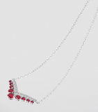 Chaumet Joséphine Aigrette white gold ruby diamond pendant necklace, UK version