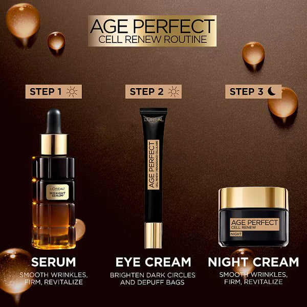 L'Oréal Paris Age Perfect Cell Renew Midnight Serum 30ml, UK version