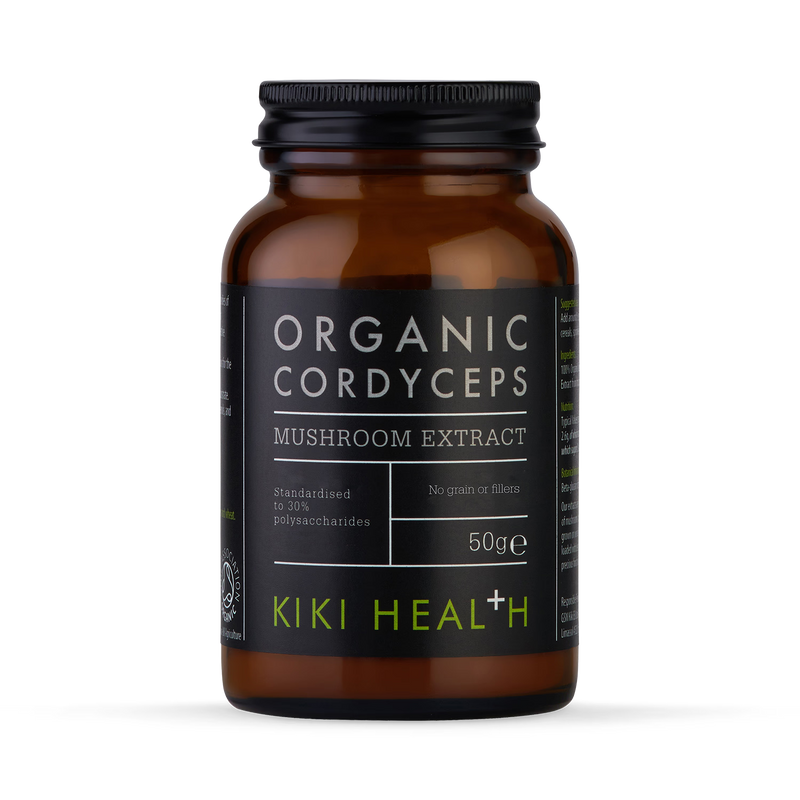 KIKI Health Organic Cordyceps Mushroom Extract Powder 50g, UK version