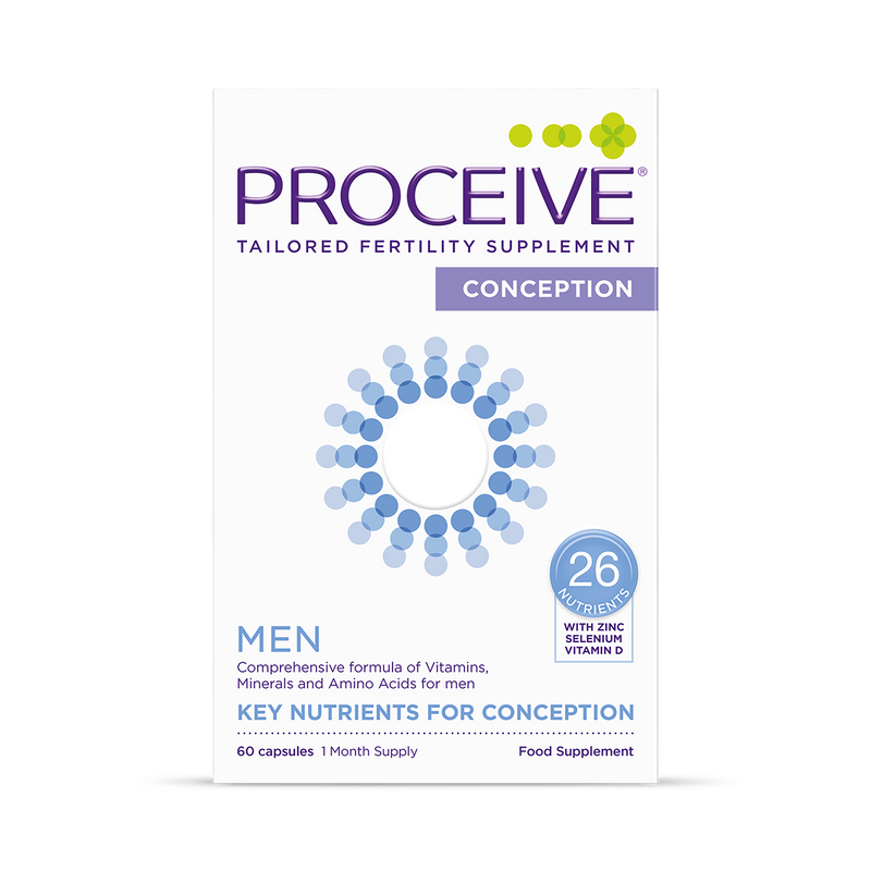 Proceive Men Advanced Fertility Supplement 60 capsules, imported from the UK