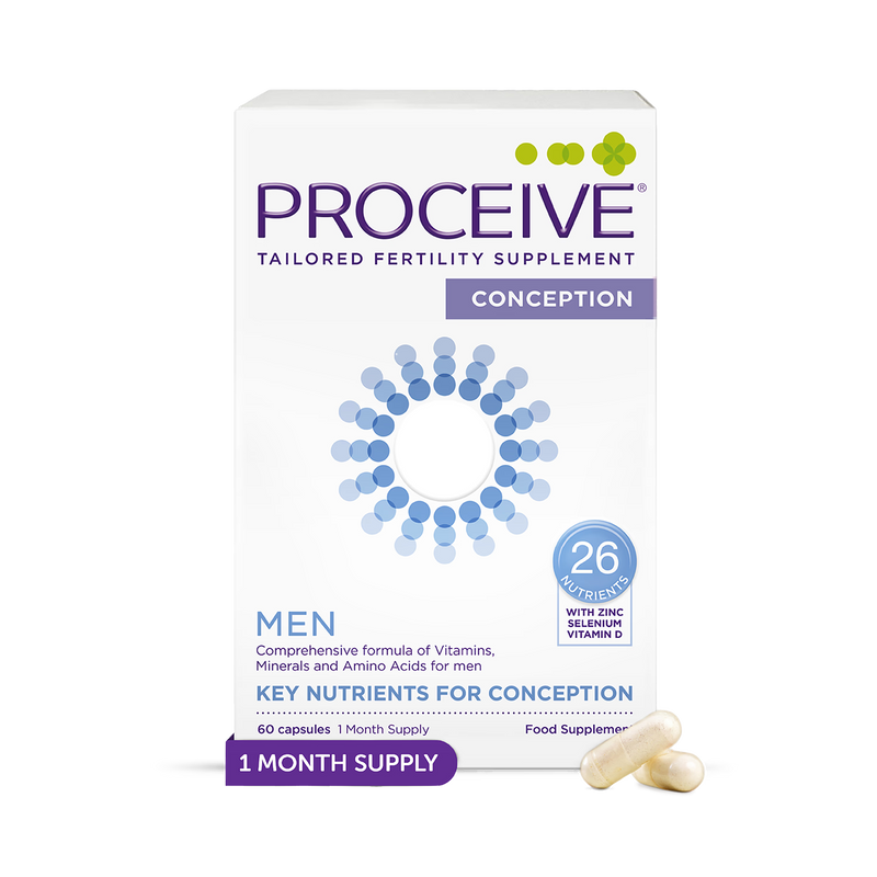 Proceive Men Advanced Fertility Supplement 60 capsules, imported from the UK