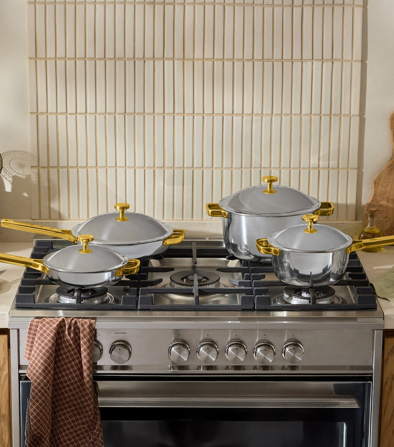 OUR PLACE Titanium Always Pan Pro cookware set of 4, imported from the UK