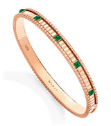 Harrods Marli New York LIFE Bangle in Rose Gold with Diamond and Agate- Buy online at McGrocer