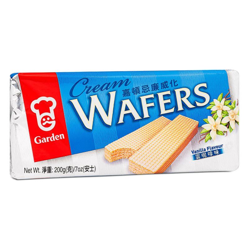 Garden cream wafers vanilla flavour, imported from the UK