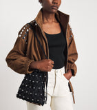 Sandro Paris studded shoulder bag (British brand)