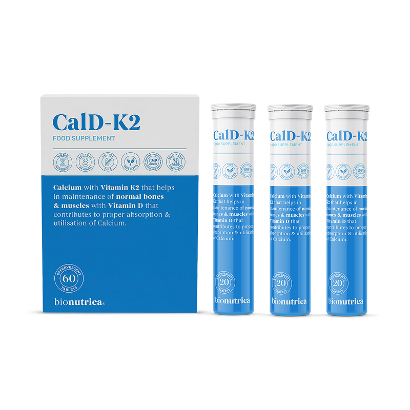 Cal D K2 supplement effervescent tablets 60, UK version