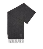 LOEWE Wool-Cashmere Anagram scarf 180cm x 28cm, imported from the UK