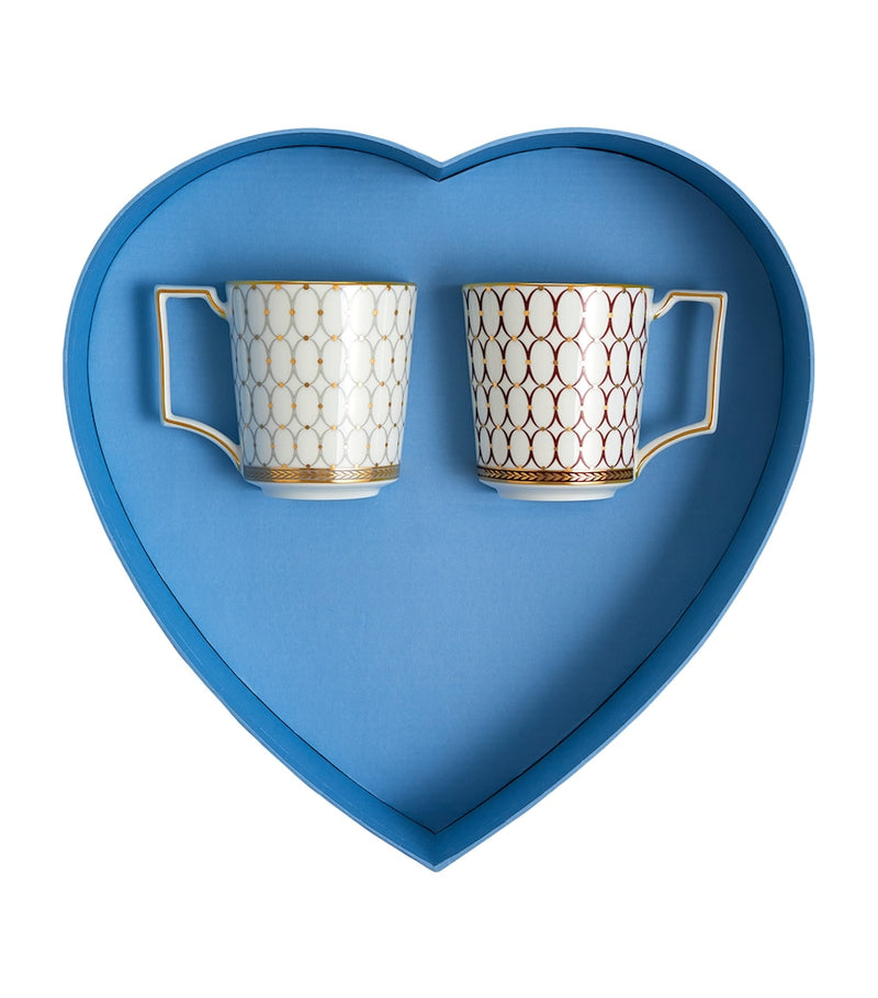 Wedgwood Renaissance Grey mugs set of 2, UK version
