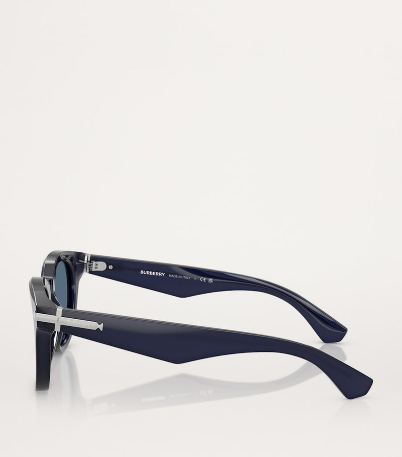 Burberry acetate round sunglasses - British product
