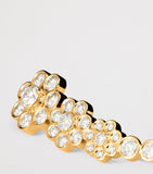 Sophie Bille Brahe yellow gold diamond Croissant Fleur single earring (British brand)