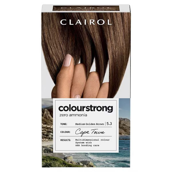 Clairol Colour Strong medium golden brown hair dye - British product