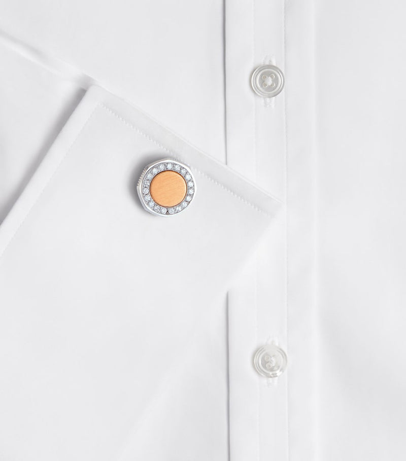 Dunhill Duke cufflinks 18kt gold diamond, imported from the UK