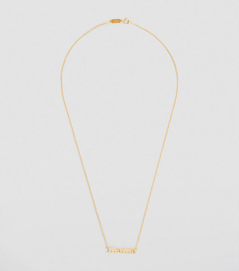 Jennifer Meyer Mama necklace yellow gold and diamond - British product
