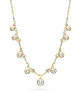 Harrods Boodles Large Yellow Gold and Diamond Beach Necklace- Buy online at McGrocer