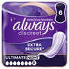 Always Discreet Incontinence Pads Ultimate Night 6 pack - British product