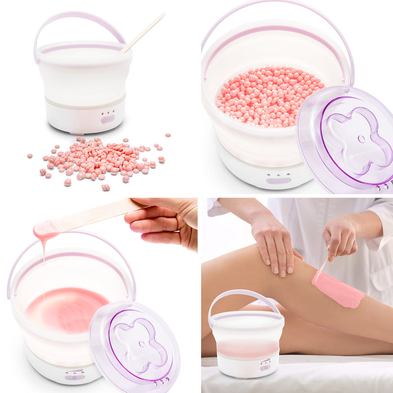 Rio Go Smooth stripless hard wax heater kit, imported from the UK