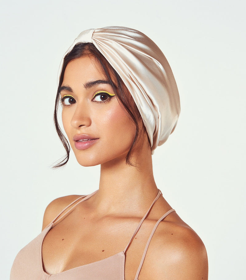 SILKE mulberry silk hair bonnet (British brand)