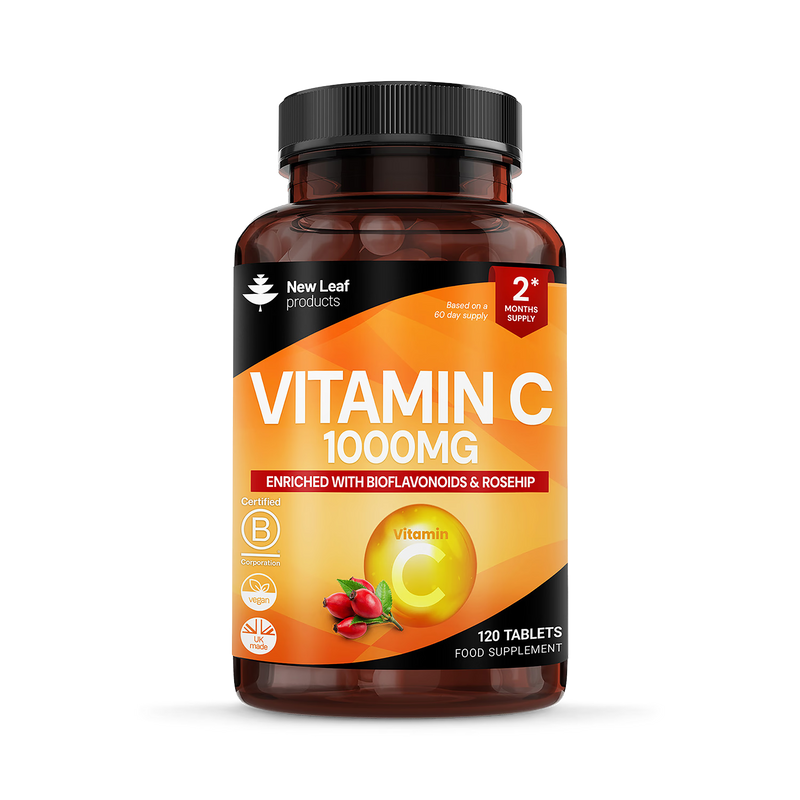New Leaf Vitamin C tablets 1000mg 360 count - British product