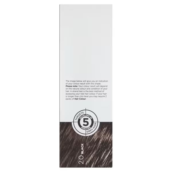 Superdrug Hair Dye Kit Black 2.0 (British brand)