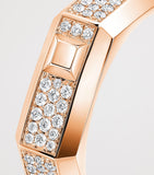 Messika pink gold diamond pavé ring 0.35ct, imported from the UK