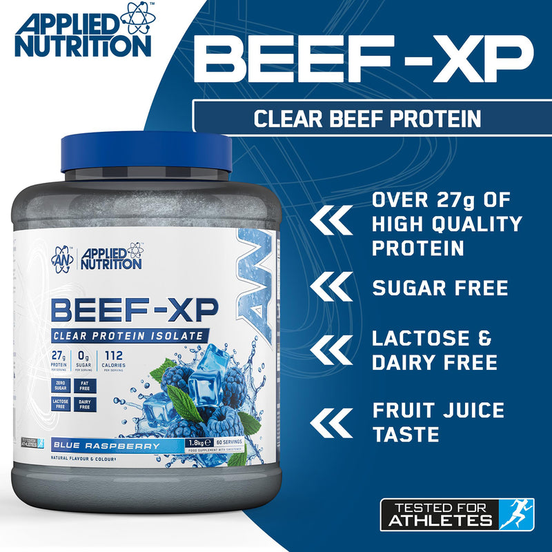 Applied Nutrition Beef Protein Isolate Blue Raspberry 1.8KG - British product