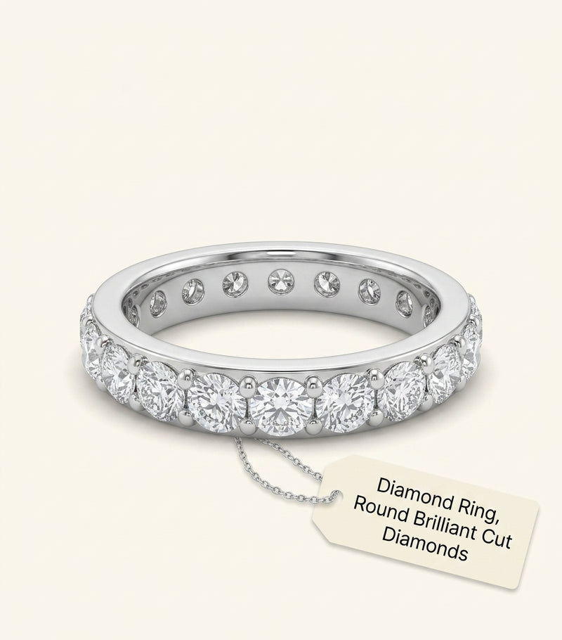 Cartier white gold diamond ring Broderie de Cartier - British product