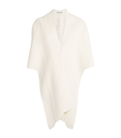 Harrods 100% Cashmere Long Sleeve Stole with Panelling and Scalloped Edges- Buy online at McGrocer