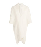 100% Cashmere Long Sleeve Stole with Panelling and Scalloped Edges