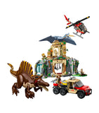 Lego Jurassic World Spinosaurus & Quetzalcoatlus Air Mission building set, UK version