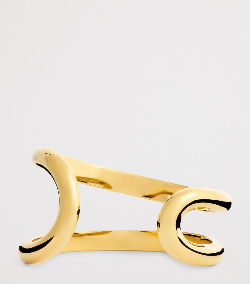 LIÉ STUDIO gold plated Maggie cuff bangle (British brand)