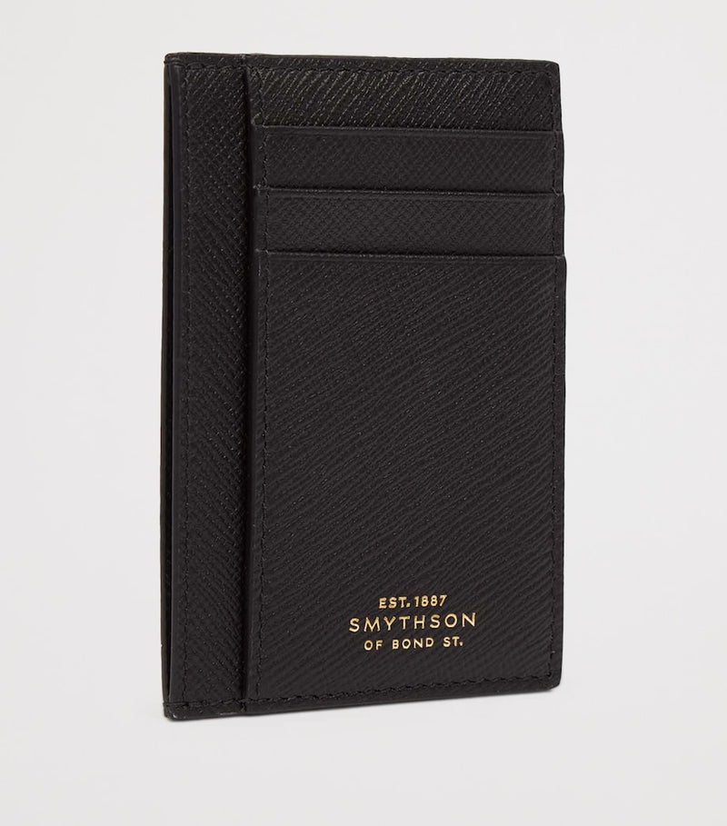 Smythson Panama card holder with crossgrain leather (British brand)