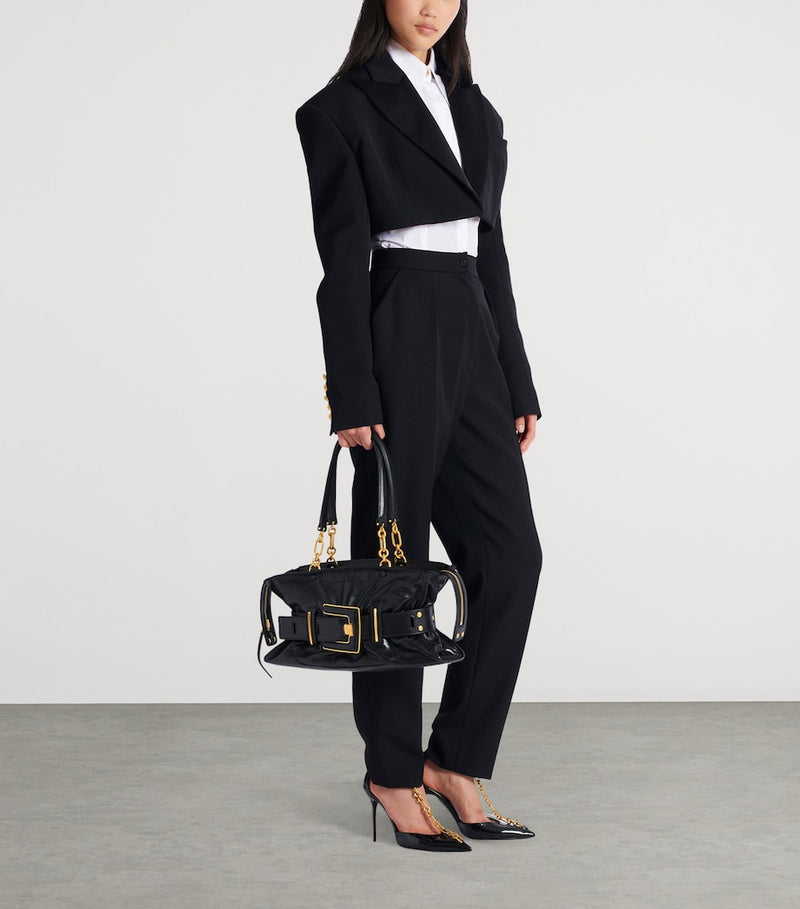 Balmain Anthem shoulder bag in buffalo leather, UK version