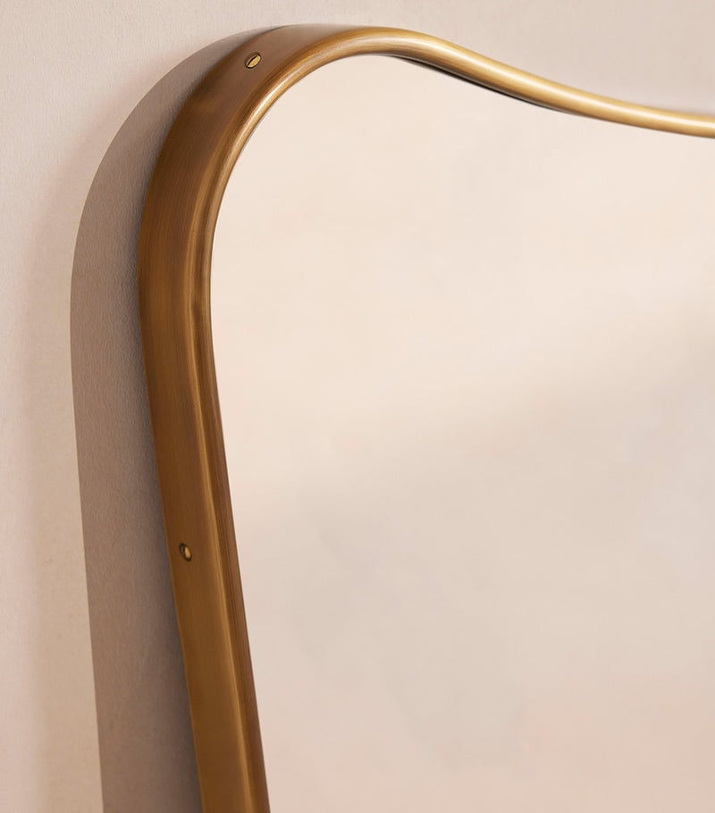 Soho Home wall mirror antique brass H80xW120cm (British brand)