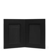 Harrods Smythson Calfskin Panama Double Frame Photo Frame 6 x 4- Buy online at McGrocer