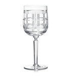 Ralph Lauren Home Hudson Plaid red wine glass, imported from the UK