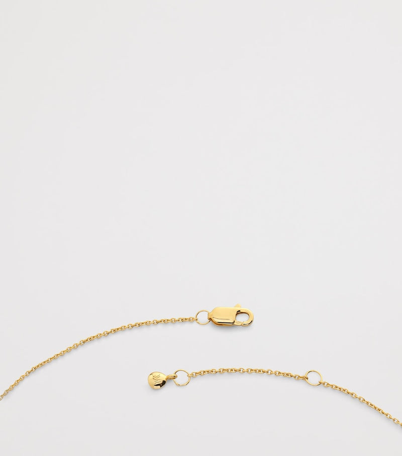 Monica Vinader gold vermeil zodiac Gemini necklace (British brand)