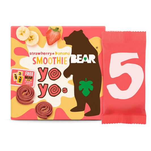 Bear Strawberry & Banana Smoothie Yoyos 5x20g GOODS Sainsburys   