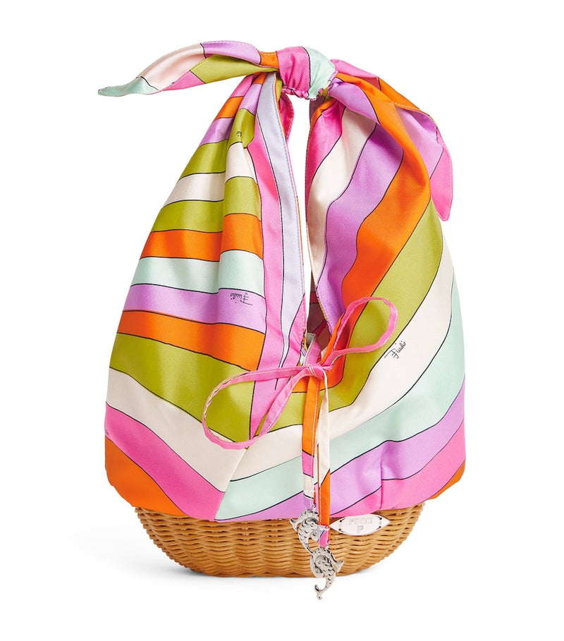 PUCCI Iride Print bucket bag (British brand)