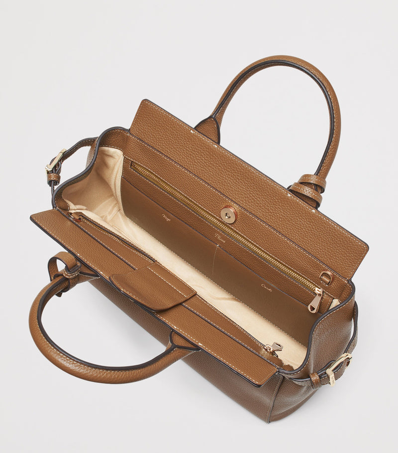 Aspinal of London Savannah leather top-handle bag (British brand)