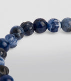 Tateossian sodalite and sterling silver discs bracelet, UK version