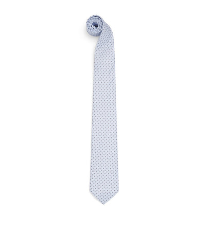 Harrods Emporio Armani Silk Jacquard Tie- Buy online at McGrocer
