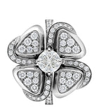Bvlgari white gold and diamond Fiorever ring, imported from the UK
