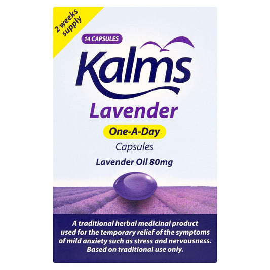 Kalms One-A-Day Lavender Oil 80mg x14 Capsules GOODS Sainsburys   