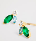 Emily P. Wheeler earrings diamonds emeralds topaz gold, imported from UK