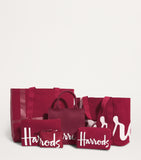 Harrods large cotton logo tote bag, UK version