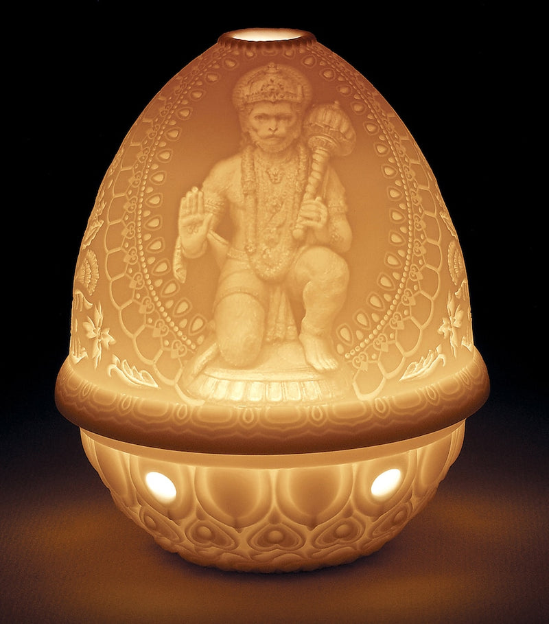 Lladró Hanuman lithopane votive light, UK version