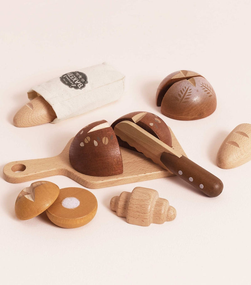 Le Toy Van wooden artisan bread set (British brand)