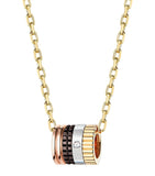 Boucheron Quatre ring pendant mixed gold diamond - British product