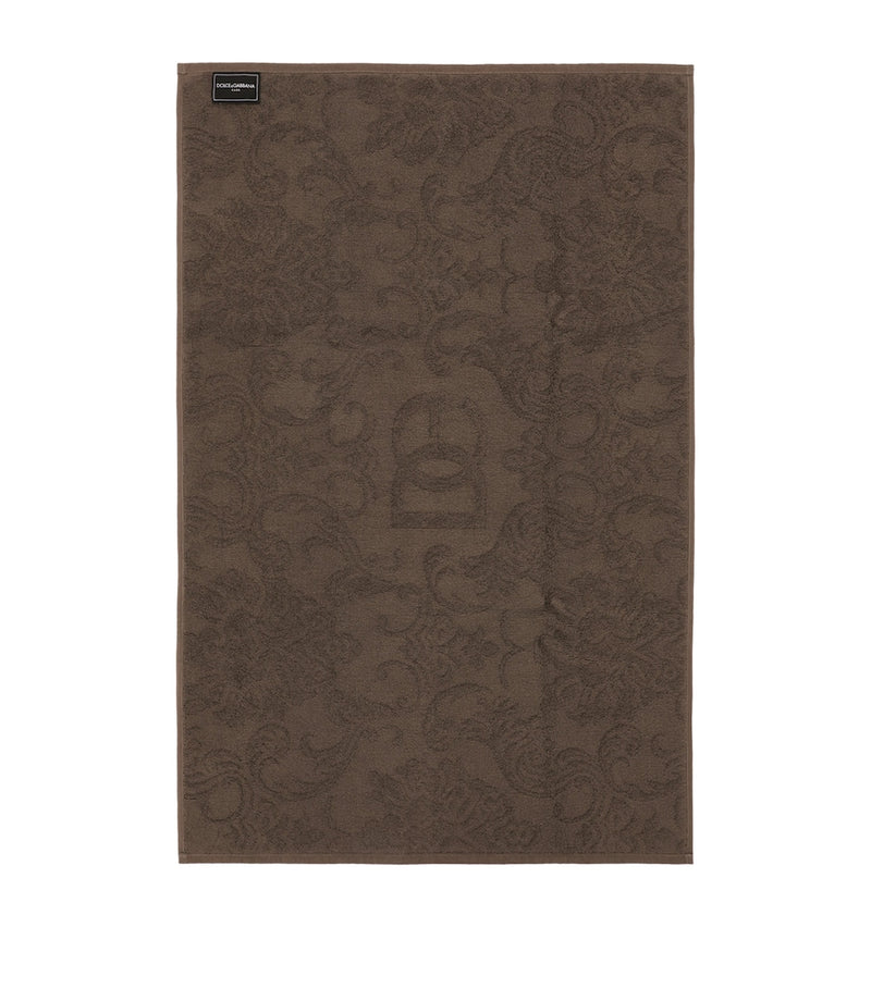 Dolce&Gabbana cotton jacquard bath mat 87cm x 54cm - British product
